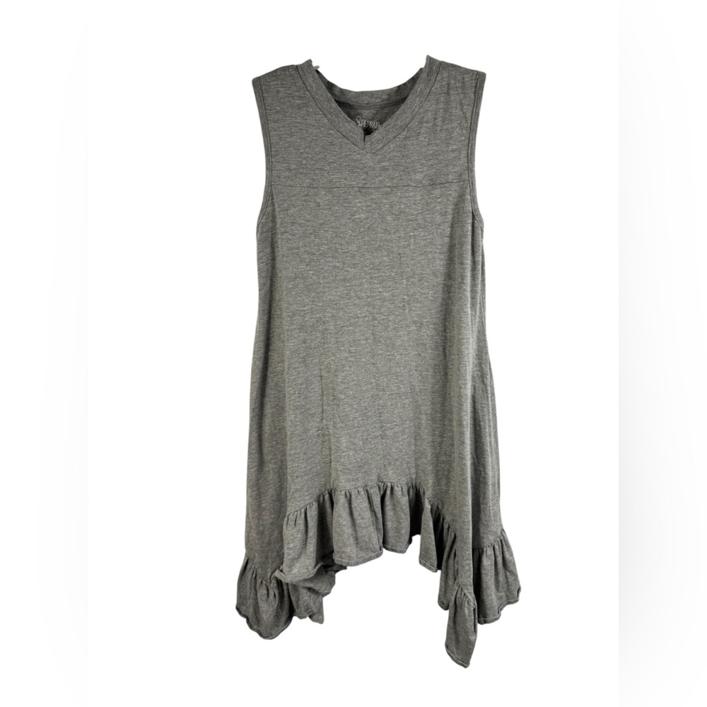 Jak & Peppar Sleeveless Ruffle Dress in Gray‎ Size 10 Girls